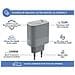 Caricabatterie Usb C 65w Power Delivery Gan Extra-rapido, Grigio - Foto miniatura 3