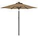 Ombrellone Giardino Con Palo In Acciaio Tortora 225x225x212 Cm - Foto miniatura 2