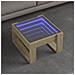 Tavolino Da Salotto Con Led Infinity Rovere Sonoma 50x53x30 Cm - Foto miniatura 1