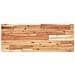 Piano Tavolo Rettangolare 100x30x2 Cm Legno Massello Di Acacia - Foto miniatura 2