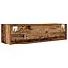 Mobili Porta TV 2 pz Legno Antico 100x31x25,5 cm in Truciolato - Foto miniatura 3