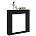 Cornice per Camino Rovere Nero 100x20x100 cm in Truciolato - Foto miniatura 2