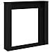 Cornice per Camino Rovere Nero 100x20x100 cm in Truciolato - Foto miniatura 4