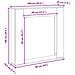 Cornice per Camino Rovere Nero 100x20x100 cm in Truciolato - Foto miniatura 5