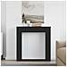 Cornice per Camino Rovere Nero 100x20x100 cm in Truciolato - Foto miniatura 6