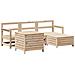 Set Divani Da Giardino 5 Pz In Legno Massello Di Pino - Foto miniatura 2