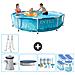 Piscina Fuori Terra - In Giro - 305x305x76 Cm - Blu - Include Accessori Coordinati Cb20 - Foto miniatura 1