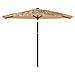 Ombrellone Giardino Con Palo In Acciaio Marrone 288x288x225 Cm - Foto miniatura 2