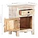 Comodino 40x30x50 Cm In Legno Di Acacia Grezzo - Foto miniatura 6