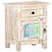Comodino 40x30x50 Cm In Legno Di Acacia Grezzo - Foto miniatura 7