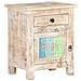 Comodino 40x30x50 Cm In Legno Di Acacia Grezzo - Foto miniatura 8