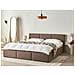 Letto Contenitore Bouclé Bousse 180 X 200 Cm Tortora - Foto miniatura 1