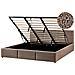 Letto Contenitore Bouclé Bousse 180 X 200 Cm Tortora - Foto miniatura 2