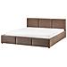 Letto Contenitore Bouclé Bousse 180 X 200 Cm Tortora - Foto miniatura 4