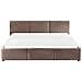 Letto Contenitore Bouclé Bousse 180 X 200 Cm Tortora - Foto miniatura 6