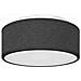 Lampada da soffitto  Flush Mount Nera Ø 30 cm in Tessuto con attacco E27 - Foto miniatura 1