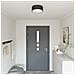 Lampada da soffitto  Flush Mount Nera Ø 30 cm in Tessuto con attacco E27 - Foto miniatura 2