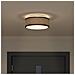 Lampada da soffitto  Flush Mount Nera Ø 30 cm in Tessuto con attacco E27 - Foto miniatura 4