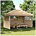 Tendone per Feste Pieghevole Pop-Up con 3 Pareti Beige - Foto miniatura 2