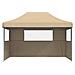 Tendone per Feste Pieghevole Pop-Up con 3 Pareti Beige - Foto miniatura 3