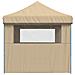 Tendone per Feste Pieghevole Pop-Up con 3 Pareti Beige - Foto miniatura 4
