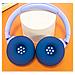 Cuscinetti Auricolari Di Ricambio In Silicone Per Cuffie Bluetooth Jbl Tune 520bt Blue - Foto miniatura 2