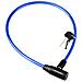 Cavo Antifurto Per Bicicletta Serratura A Chiave Sicurezza Ottimale, Blu - Foto miniatura 1