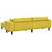 Divano in Velluto con cuscino 3 pcs Giallo 208 cm Velluto - Foto miniatura 6