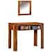 Tavolo per trucco Marrone Miele Legno Massello di Acacia - Foto miniatura 4
