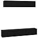 Set mobile TV 5 pcs Rovere nero 100 x 30 x 30 cm - Foto miniatura 1