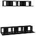 Set mobile TV 5 pcs Rovere nero 100 x 30 x 30 cm - Foto miniatura 7