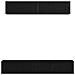 Set mobile TV 5 pcs Rovere nero 100 x 30 x 30 cm - Foto miniatura 8