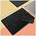Tastiera Bluetooth Con Tasti Rotondi E Touchpad + Combo Mouse Bluetooth, Compatibile Con Ipad, Android E Altro Black - Foto miniatura 3