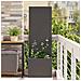 Vaso da Giardino con Pannello Decorativo Nero 50 x 140 cm - Foto miniatura 2