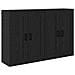 Mobile a muro 2 pcs Rovere Nero 69,5 x 34 x 90 cm - Foto miniatura 5