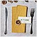 Set Di 12 Tovaglioli Da Tavola In Cotone - Orlo A Giorno, Bordo Sfilacciato, Mussola Per Matrimoni, Natale E Decorazioni Tavola Yellow - Foto miniatura 3