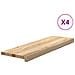 Gradini 4 pz 80x25x2 cm in Rovere Massello Non Trattato - Foto miniatura 1