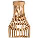 Vaso In Rattan Intrecciato Con Candela Naturale A Batteria, D14x44,5h Cm - Foto miniatura 4