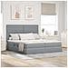 Letto con testiera Grigio chiaro 180 x 200 cm Tessuto - Foto miniatura 2