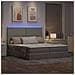 Letto con testiera Grigio chiaro 180 x 200 cm Tessuto - Foto miniatura 6