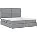 Letto con testiera Grigio chiaro 180 x 200 cm Tessuto - Foto miniatura 7