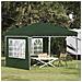 Tenda per feste a pop-up 288 x 288 x 245 cm Verde - Foto miniatura 2