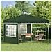 Tenda per feste a pop-up 288 x 288 x 245 cm Verde - Foto miniatura 3