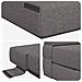Divano Letto Pieghevole Grigio Chiaro 152 x 86,5 x 60 cm - Foto miniatura 6
