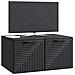 Mobile Porta TV da Muro Nero 59,5 x 41 x 30 cm - Foto miniatura 2