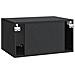 Mobile Porta TV da Muro Nero 59,5 x 41 x 30 cm - Foto miniatura 6