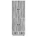 Set di armadi 2 pcs Sonoma grigio 66 x 34,5 x 95 cm - Foto miniatura 4