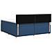 Letto box spring con materasso Blu 200 x 200 cm Tessuto - Foto miniatura 9