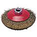 Spazzola Conica per Smerigliatrice Filo acciaio 0,3 mm Ø 100X10 mm Filetto 14Ma - Foto miniatura 2