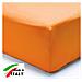 Lenzuolo Di Sotto Letto Matrimoniale Maxi Cotone Con Angoli Ed Elastico Tinta Unita Colore Arancio - Foto miniatura 1